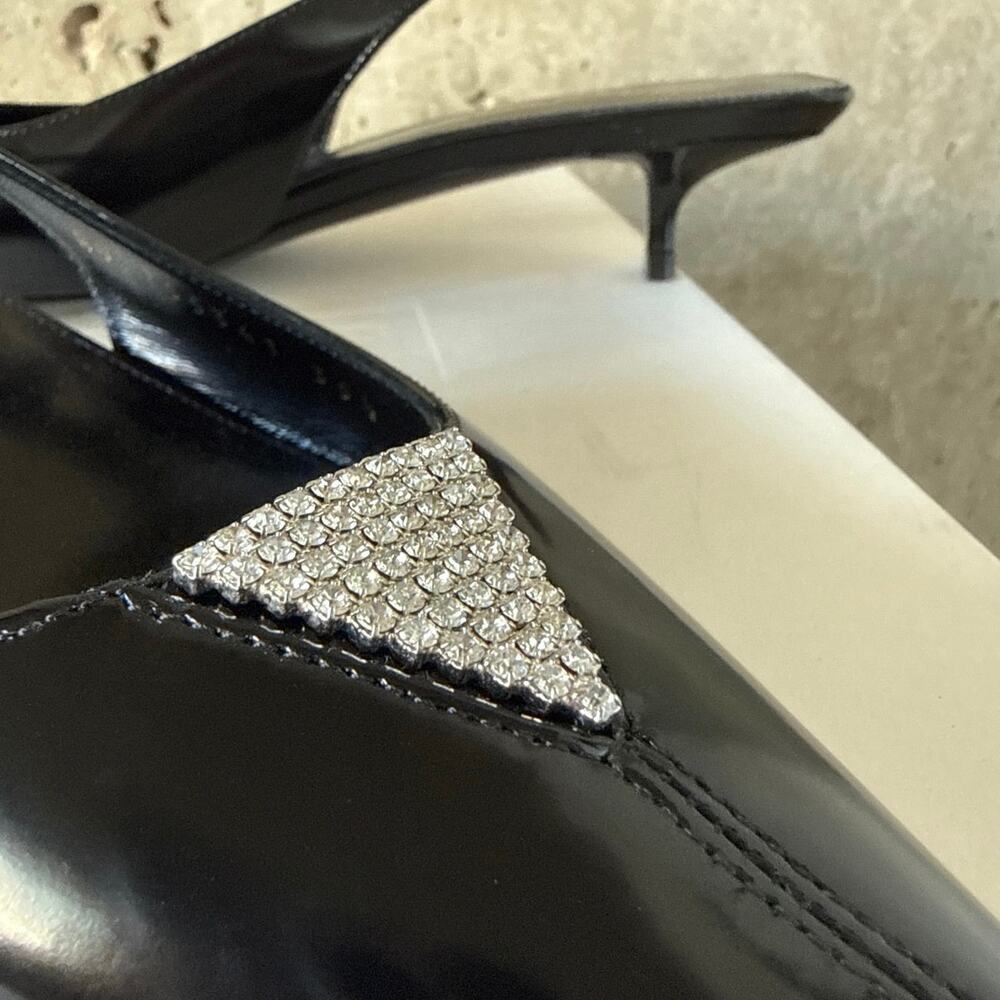 Saint Laurent Cherish leather slingback pumps SZ 35.5 - Picture 8 of 9